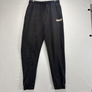 YoungLA Sweatpants Mens Large Gray Joggers Athletic Gym Elastic  embroidery